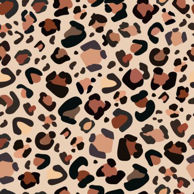 Leopard prints pattern seamless fabric textile design
