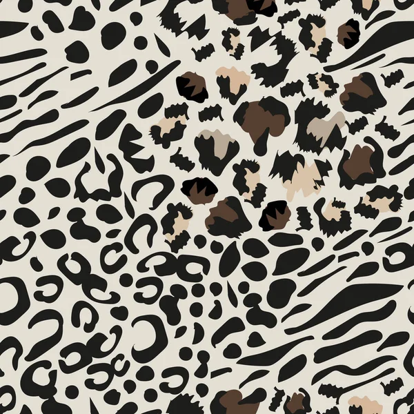 Leopard Print Pattern Seamless Fabric Design Vettoriali Stock Royalty Free