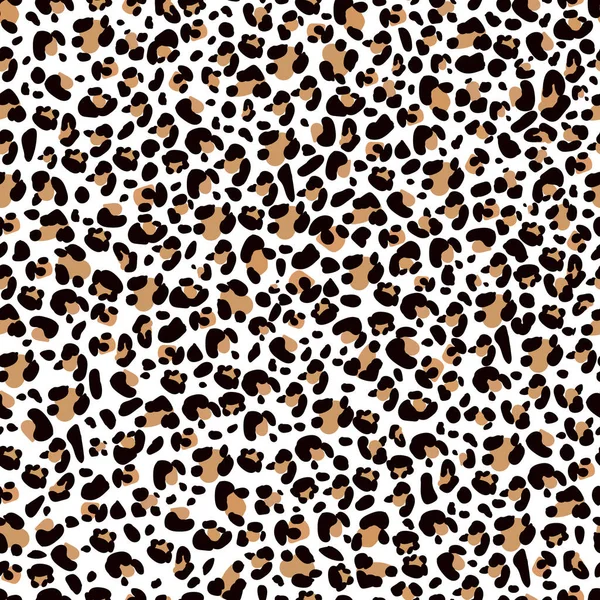 Leopard Print Pattern Leopard Animal Skin Seamless Fabric Design Pattern Stok Vektör