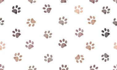 Kusursuz pankart dizaynlı pençe izleri. Vektör illüstrasyonu