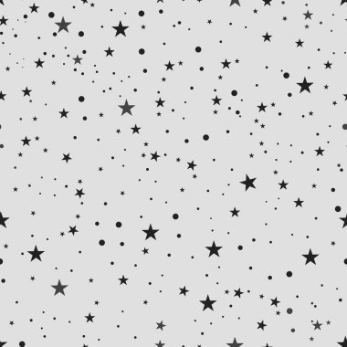 Kusursuz mat siyah antrasit yıldızlar günbatımı modern düzen. Vektör illüstrasyonu