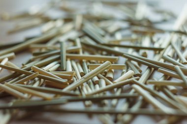 Dağınık saman. Küçük alan derinliği