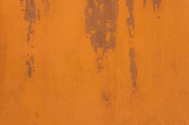 Texture of rust, old painted rust metal surface. Background. Close-up