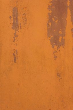 Texture of rust, old painted rust metal surface. Background. Close-up