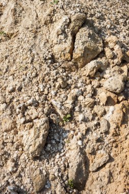 Toprak yüzeyi. Çamur ve kum. Doku, yakın çekim