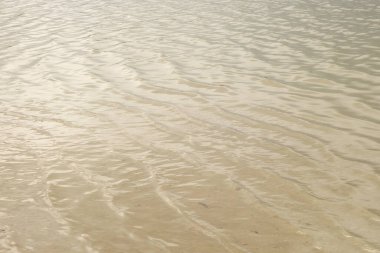 Dalgalar ve parıltılar suyun yüzeyinde. Göl. Arkaplan