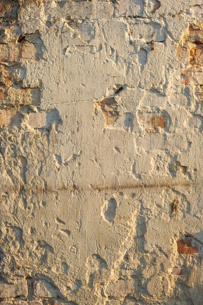Superficie Del Vecchio Muro Mattoni Intonacato — Foto Stock