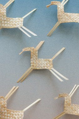 Dekorasyonlar samandan yapılır.. 