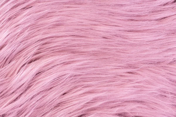 Pink Fur Texture Top View Pink Sheepskin Background Fur Pattern Fotografia De Stock