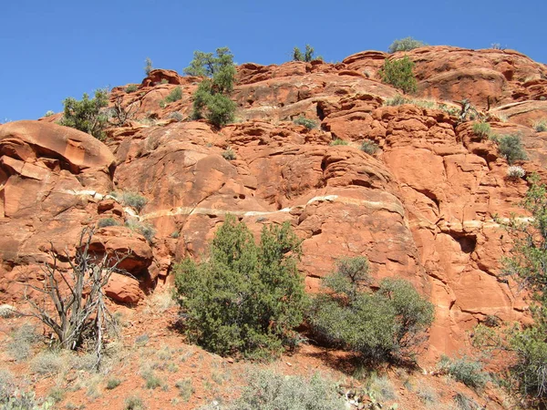 Lginç Kırmızı Kayalar Jeolojisi — Stok fotoğraf