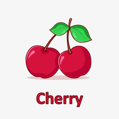 Çocuklar kirazlı alfabe öğreniyor.