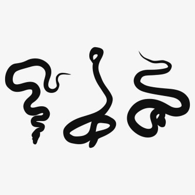 2025 Çin yeni yılı, yılan yılı, siluet yılan ico