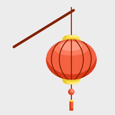 Çin Yeni Yıl Çemberi Tek Fenerleri Geleneksel F çubuğuyla