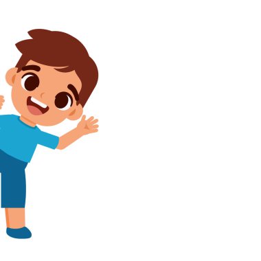 Mutluluğun düz çizimi. Geri dön. 