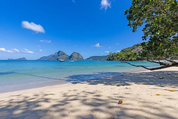 Imponering Den Paradisiska Maremegmeg Stranden Nära Nido Den Filippinska Palawan — Stockfoto