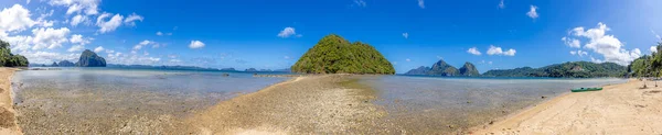 Impressão Praia Paradisíaca Maremegmeg Perto Nido Ilha Filipina Palawan Durante — Fotografia de Stock