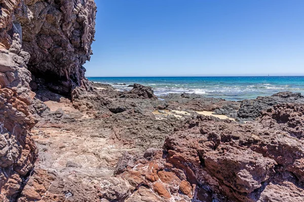 Foto Parque Nacional Los Ajaches Ilha Canária Lanzarote Durante Dia — Fotografia de Stock
