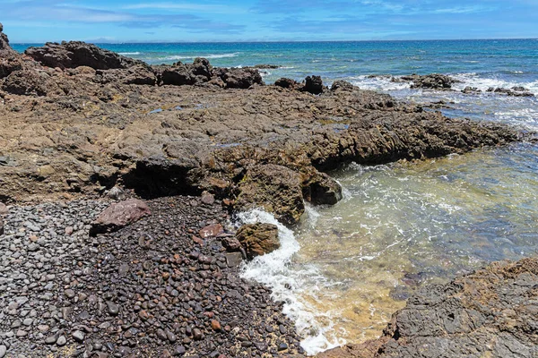 Obrázek Národního Parku Los Ajaches Kanárském Ostrově Lanzarote Během Dne — Stock fotografie