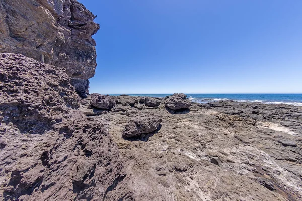 Знімок Національного Парку Лос Аджеш Острові Канарський Лансароте Протягом Дня — стокове фото