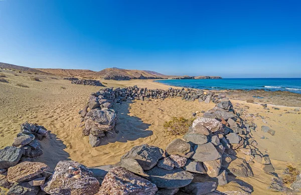 Foto Van Los Ajaches National Park Het Canarische Eiland Lanzarote — Stockfoto