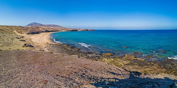 照片来自加那利岛上的Los Ajaches国家公园 当天与著名的帕帕加乔海滩在一起 — 图库照片