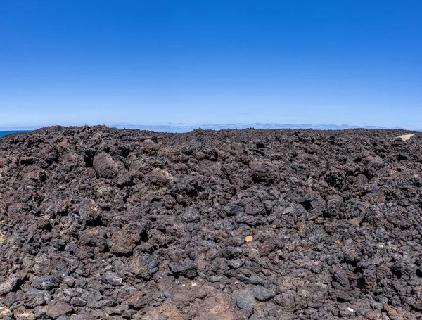 Kép Vulkanikus Part Felett Golfo Közelében Lanzarote Ban Nappal — Stock Fotó