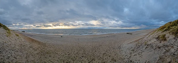 Gündüz Vakti Jutland Bir Plajda Panoramik Resim — Stok fotoğraf