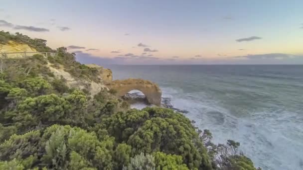 Vidéo Time Lapse Arch Dans État Australien Victoria Sur Great — Video