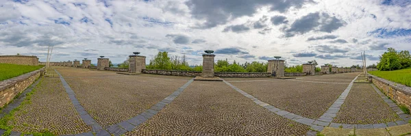 Obrázek Památníku Koncentračním Táboře Buchenwald Výmaru Durynsku Během Jarního Dne — Stock fotografie
