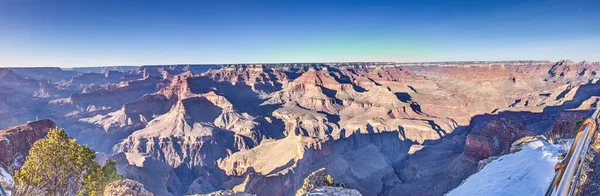 Arizona Gündüz Vakti Mavi Gökyüzü Olan Büyük Kanyon Panorama Resmi — Stok fotoğraf