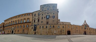 Panoramic picture of the Cappella Palatina in Palermo without people during the daydefault clipart