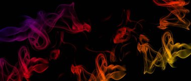 kırmızı plazma tokası duman etkisi, duman veya yangın parıltısı, görsel efekt tabakası izole edilmiş siyahı örtüyor