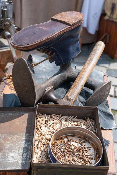 Old shoemaker's tools
