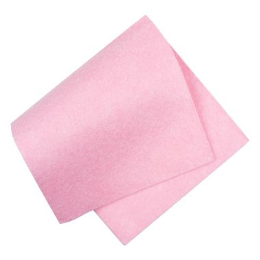 Saf pembe bez. Görünür kumaş lifleri.