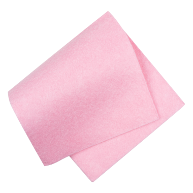 Pembe kumaştan yapılmış bir kumaş.