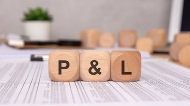 Beyaz arkaplanda P ve L yazılı tahta bloklar.