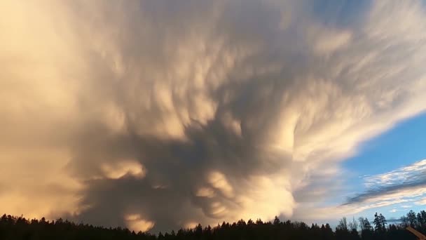 Fırtına Bulutları Fırtına Sonrası Gökyüzü — Stok video