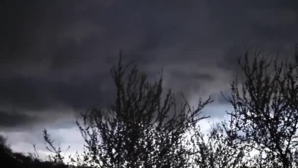 Nubes Tormenta Fuerte Clima Lluvia — Vídeos de Stock