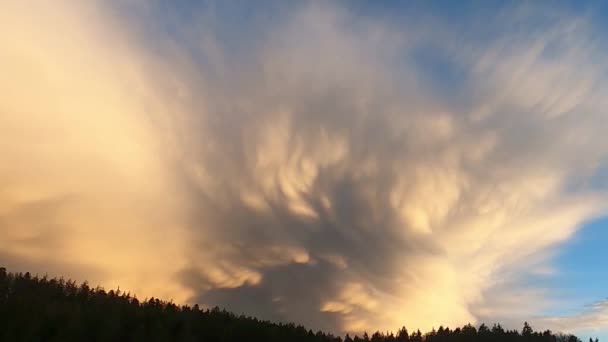 Nuvens Tempestade Céu Após Trovoada — Vídeo de Stock