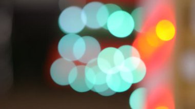 Turkuaz renkte Işıldayan Bokeh Işık Görüntü ve Soyut Özgeçmiş İçin Turuncu, Noel ve Yeni Yıl Teması İçin Mükemmel