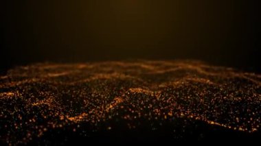 Soyut Dalga Çizgileri Sonsuz Yumuşak Arkaplan (Döngüsel) Sarı