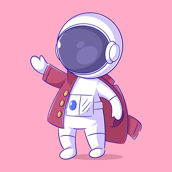 Астронавти Носять Теплий Одяг — стоковий вектор