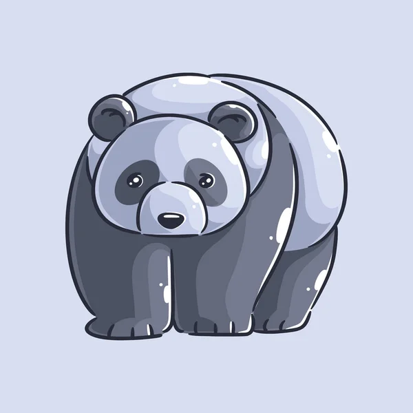 Dibujado Mano Lindo Diseño Panda — Archivo Imágenes Vectoriales