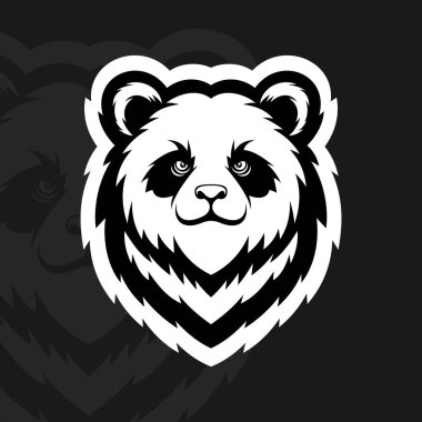 Panda mascot logo design vector clipart