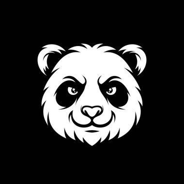 Kızgın panda maskotu logo vektör çizimi