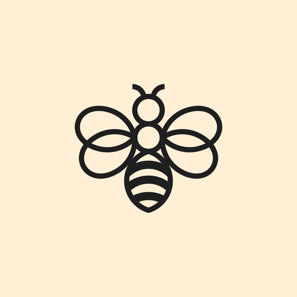 Логотипы Whimsical Bee для воображаемых брендов