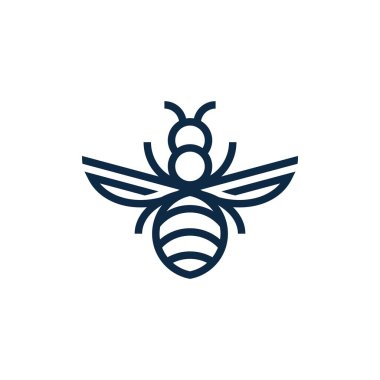 Beautiful Bee Logos for Graceful Brands clipart