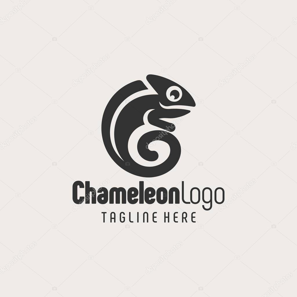 Modern Black White Chameleon Branding