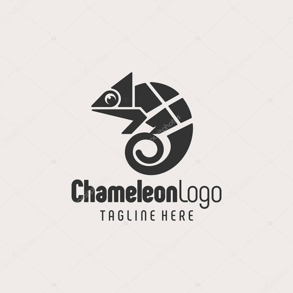 Luxury Chameleon Branding Black White