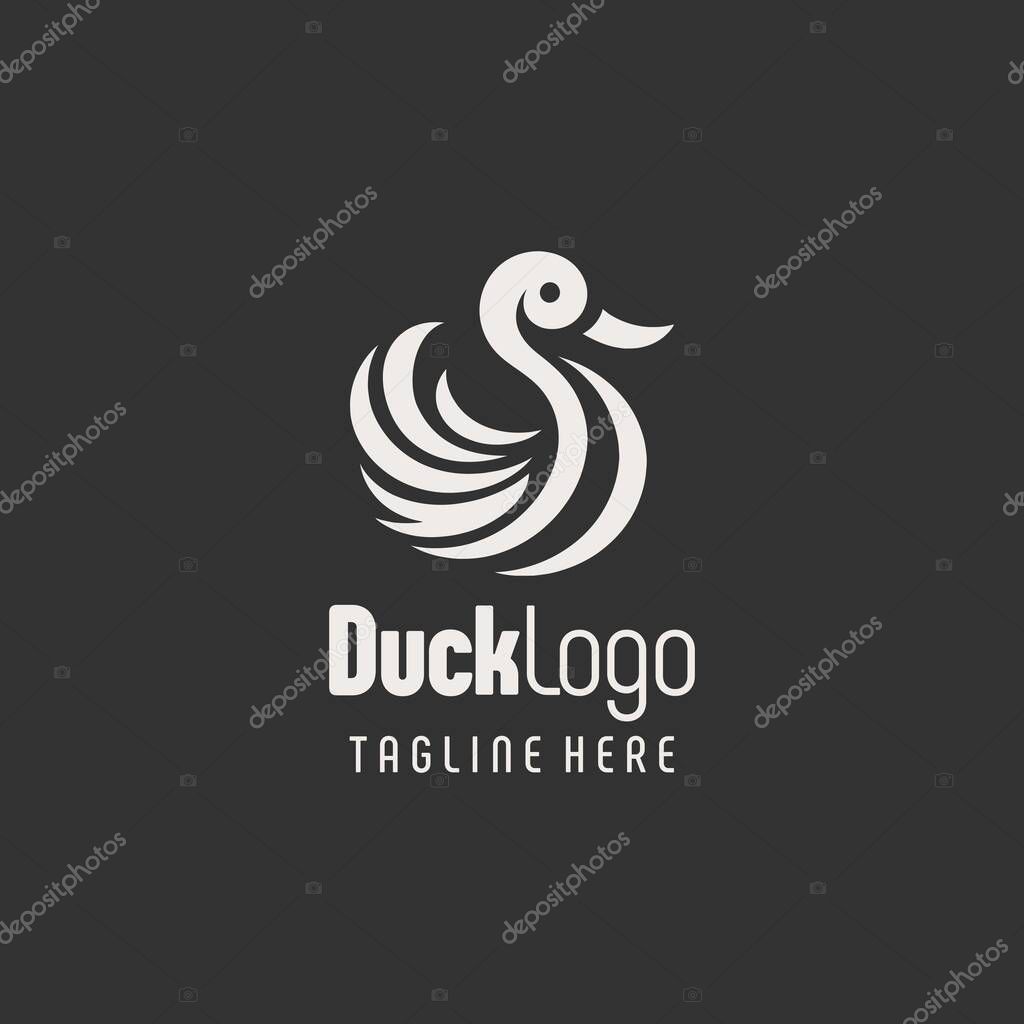 Creative Black White Duck Branding